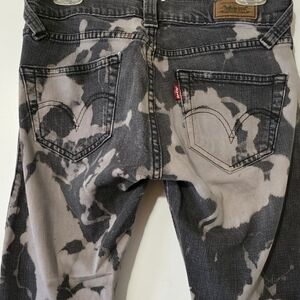 Levis Bleached Slouch Skinny 504 Jeans Womens